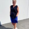 Sort Andia Top Fra Part Two Og Kobolt Blå Lava Shorts Fra Freequent