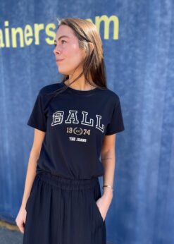 Sort Satino Ball T Shirt