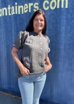 Tiffany Ivy Bluse I Mørkegrå