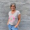 Vintage T Shirt I Sand Med Pink Fra Costa Mani