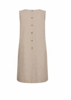 Beige Farvet Freequent Lava U Kjole