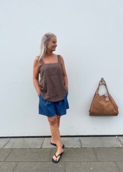 Brun Marta Abby Top Og Kira Denim Shorts