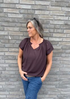 Brun Sunrise Bluse Fra Co Couture
