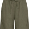 Freequent Armygrøn Lava Hør Shorts