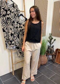 Freequent Lava Ankel Buks Og Sort Marta Top
