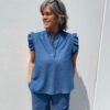 Jackie Top I Denim Fra Marta