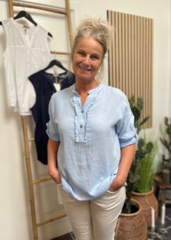 Lyseblå Marta Bonnie Bluse
