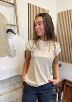 Metallic T Shirt Fra CC Heart