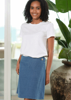 Olivia Denim Nederdel Fra Prepair