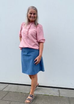 Prepair Denim Nederdel Og Freequent Dina Bluse