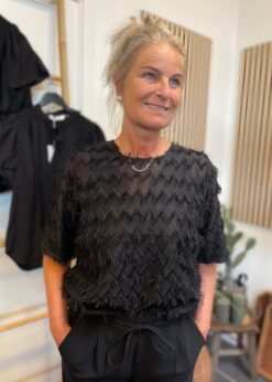 Sort Triangle Bluse Fra Co Couture