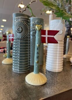 Speedtsberg Lille Flag Grøn Stang Med Far Og Lysegul Fod