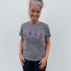 Bamaldini Ball T Shirt Grå Med Bordeaux Skrift