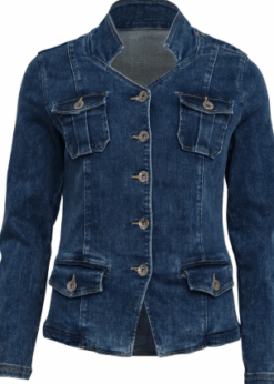 Cross Jakke I Denim Fra Costa Mani