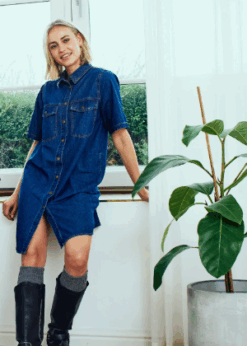 Freequent Denim Kjole