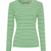 Grøn Stribet Langærmet T Shirt Fra Marta