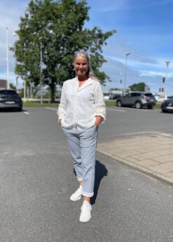 Hvid Marta Bluse Og Buks Fra Red Button
