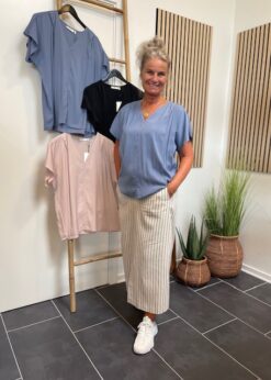 Inwear Blå Odeline Bluse Og Part Two Nederdel