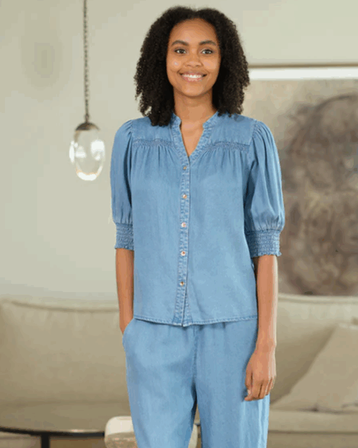 Lys Denim Skjorte Style Lissa Fra Prepair