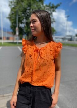 Orange Lily Top Fra Continue