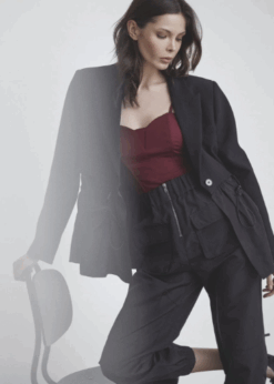 Sort Pocket Buks Fra Co Couture