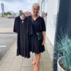 Sunrise Flow Kjole Sort Fra Co Couture