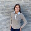 Beige Brun Stribet Semma Polo