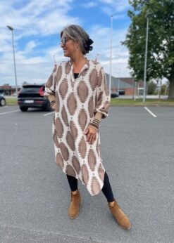 Beige Camel Print Style Skye Fra Marta