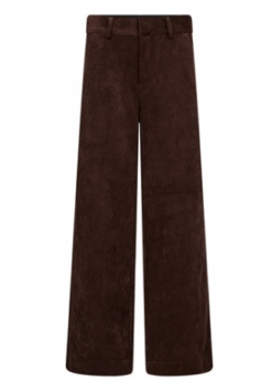 Brun Fløjlsbuks Med Vidde Fra Co Couture