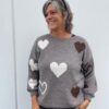 Brun Marta Strik Med Hjerter