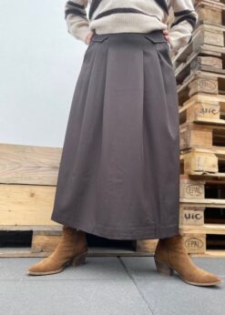 Brun Pocket Nederdel Fra Co Couture