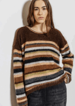 Brun Stribet Strik Style Bolette Fra AJ117 Project
