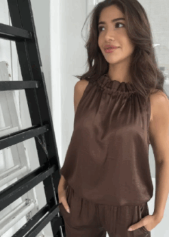 Brun Top Style Liva Fra Continue