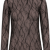 Co Couture Mercy Mesh O Bluse Brun