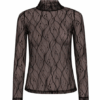 Co Couture Mercy Mesh Turtleneck Brun