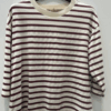 Marta Brooklyn Bluse Bordeaux Beige Stribet