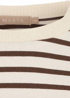 Marta Brooklyn Bluse Brun Beige