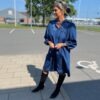 Nikelas Denim Kjole Fra Part Two Og Sort Bukela Støvle