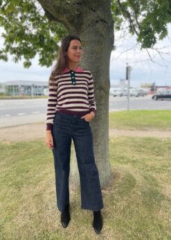 Numph Ciara Strik Polo Og Paris Cropped Jeans
