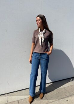 Part Two Jeans Og Brun Maria Strik Fra Soft Rebels