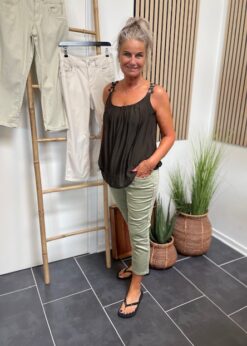 Red Button Kaki Knickers Og Brun Marta Top