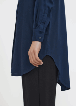 Skjorte I Marineblå Style Freedom Shirt Fra Soft Rebels