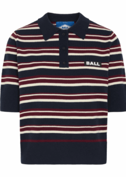 Stribet Strik Polo Fra Ball
