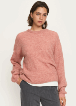 Allison Rosa Farvet Strik Fra Soft Rebels