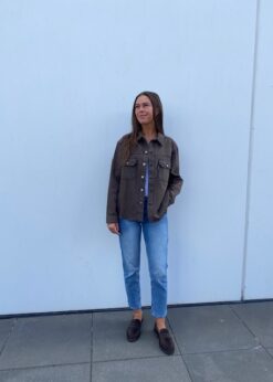 Ball Brun Denim Jakke Og Billi Bi Brun Loafer
