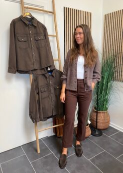 Brun Inwear Buks Og Brun Louisa Cardigan Fra Freequent