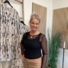 CC Heart Eve Meshbluse Sort Med Prikker