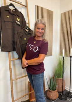 Co Couture Bordeaux Co Co Tee