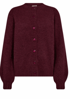 Freequent Bordeaux Cardigan