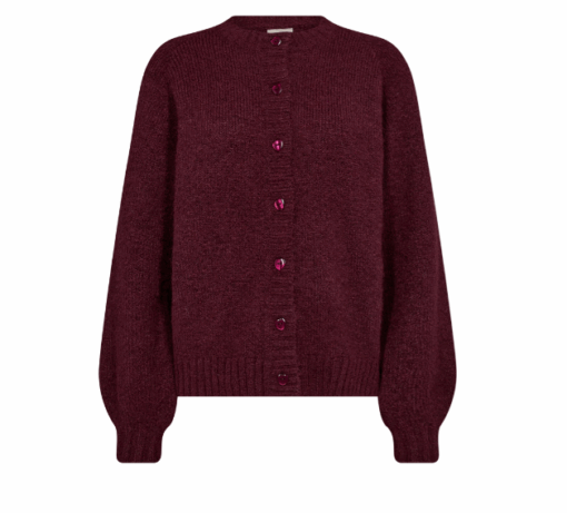 Freequent Bordeaux Cardigan